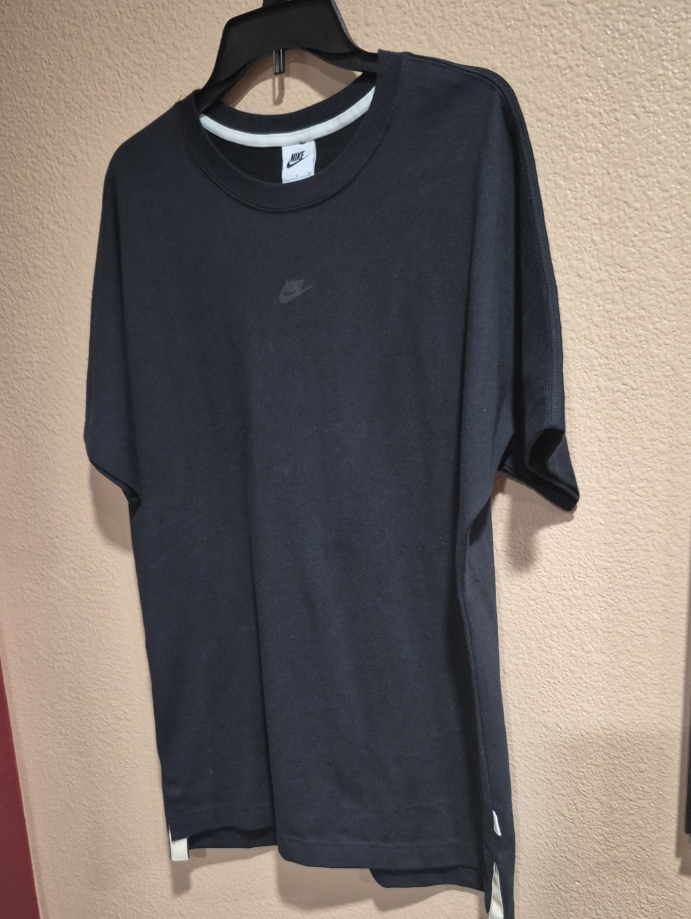 Nike Black Short Sleeve Crew Tee with Subtle Logo